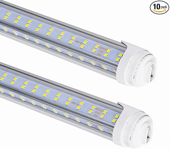10 Pcs, 8ft R17D LED Tube Light, F96 t12 HO 8 Foot Led Bulbs, 100-277V Input by DOUYIDOUBEST-LEDLIGHTING