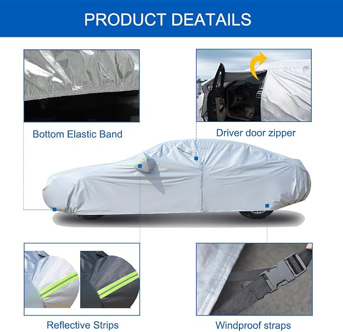 KouKou Oxford Car Cover Waterproof All Weather - Image 3