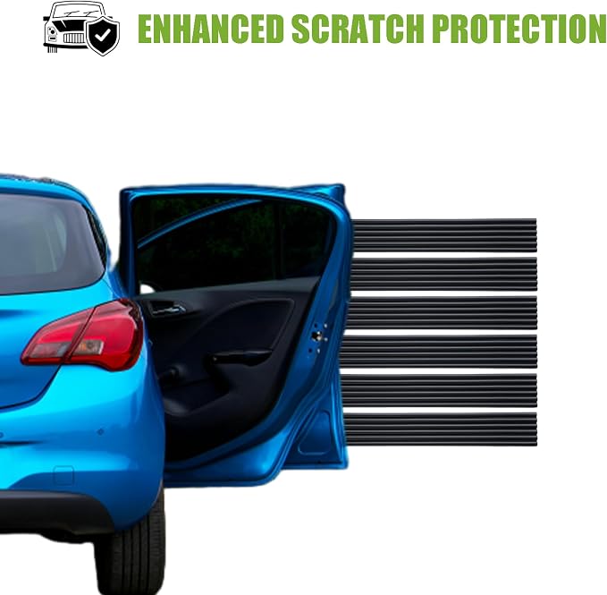 Garage Wall Protector Strip Car Door Protector, Self-Adhesive Rubber Garage - Image 2