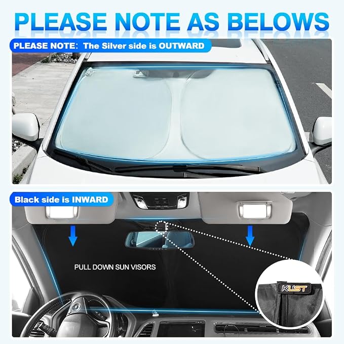 KUST Windshield Sun Shade for Mazda CX-9 2016-2024 2025 CX9 Accessories - Image 5