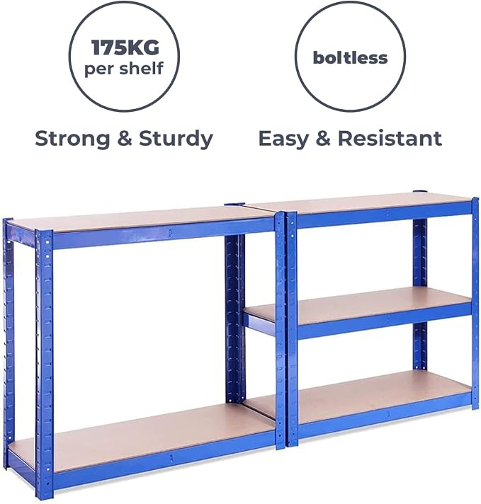 G-Rack | 5 Tier Garage Shelving Units | Metal Shelving Storage | Heavy-Duty - Image 6