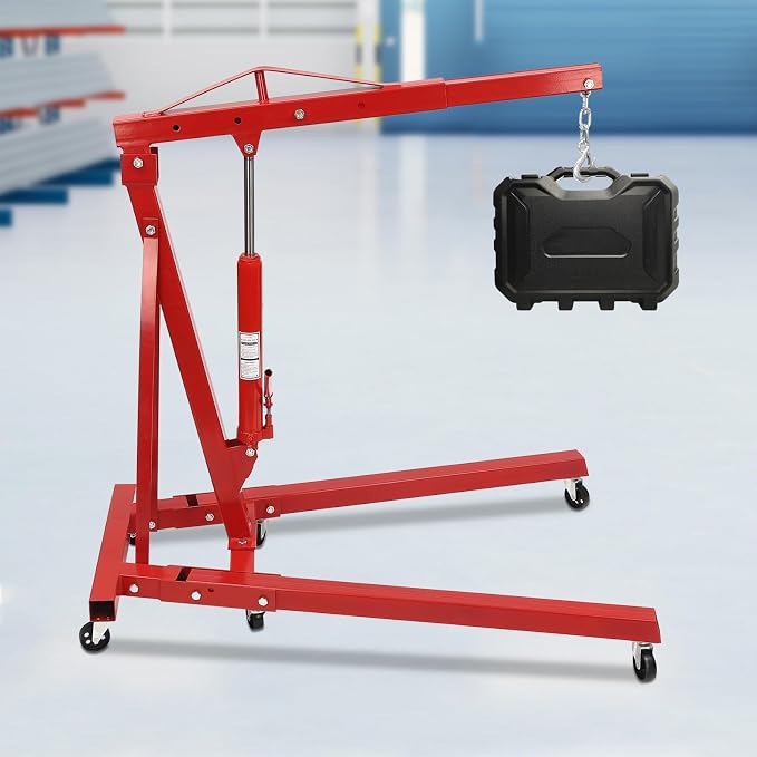 Folding Engine Crane 2 Ton Folding Engine Hoist 4400lbs Crane Hoist Lift - Image 4