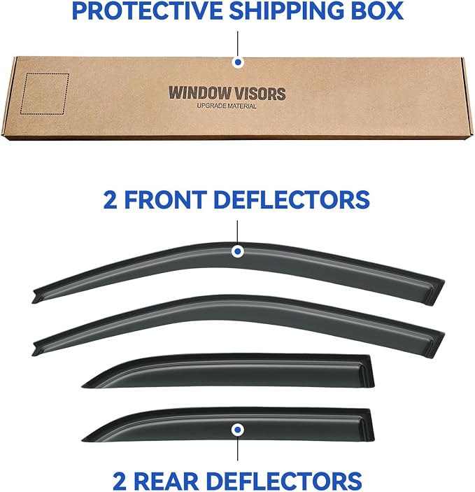 Window Visors Rain Guards Shield - Image 5