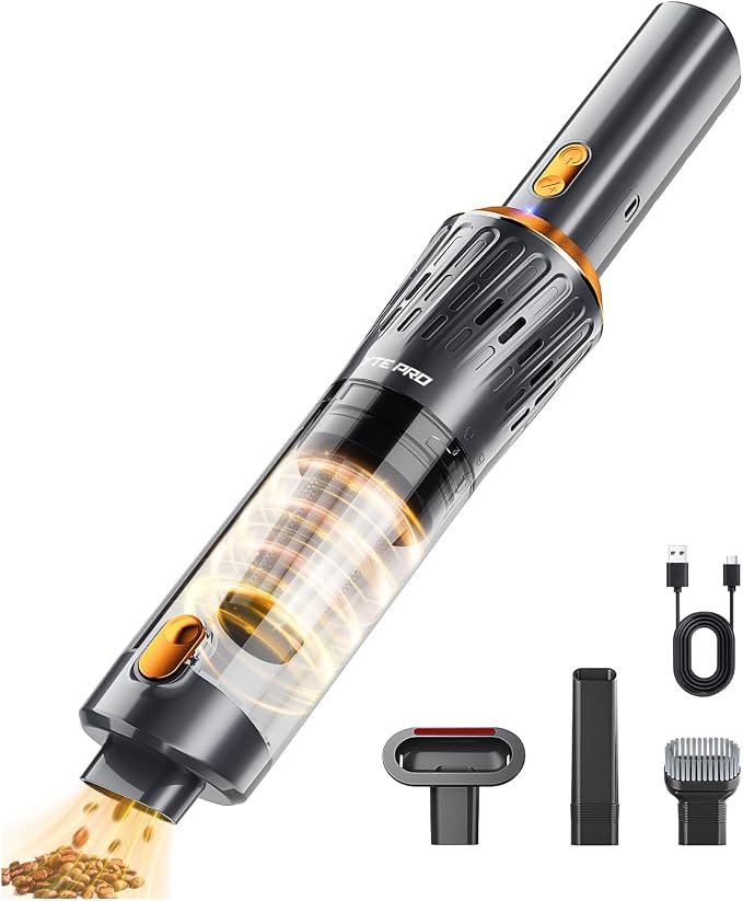 Handheld Vacuum Cordless 15000PA Car Vacuum 3-in-1 Hand Held Vacuums 1.1 Pounds by BringthehighestROIproducts
