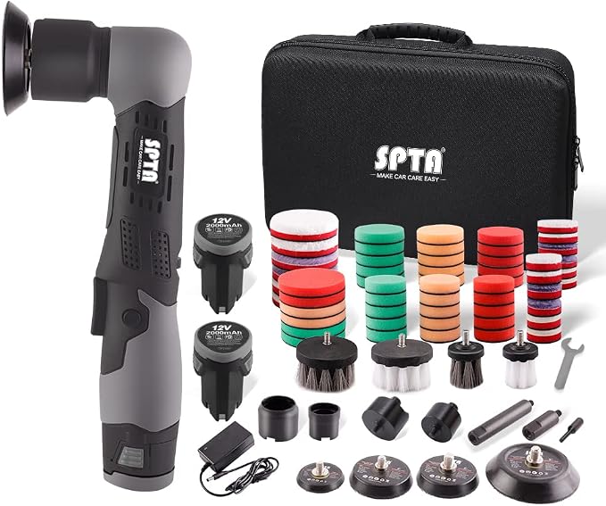 SPTA Cordless Mini Polisher, 12V Cordless Multi Polisher, Micro Cordless by SPTA