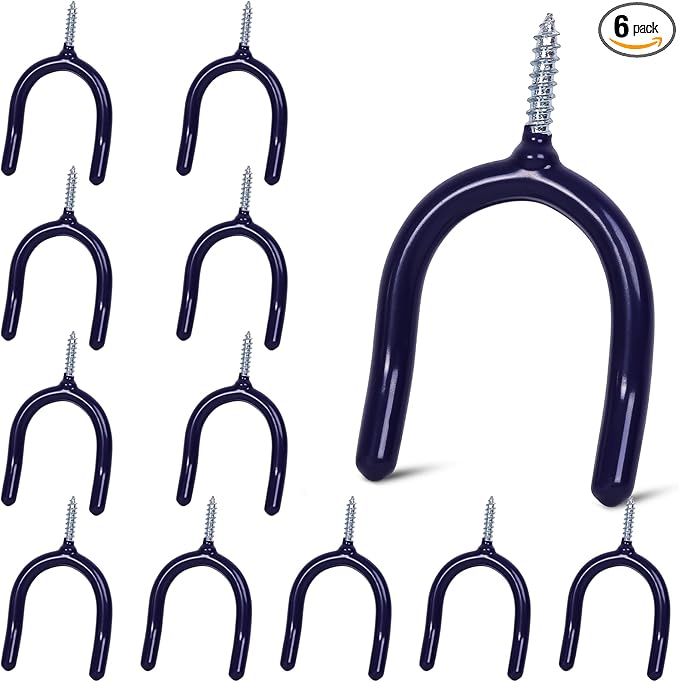 12 Pack Garage Storage System Steel U Hooks by Unknown