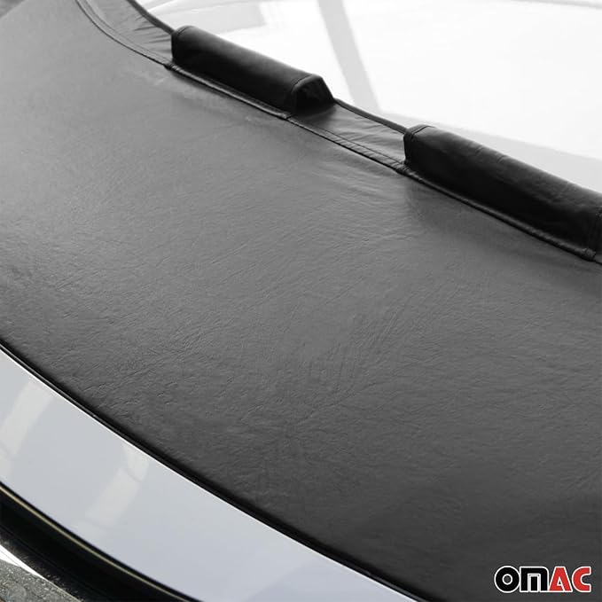 OMAC Car Bonnet Mask Hood Bra for Toyota Yaris 2013-2020 Black 1 Pc - Image 7