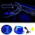 El Wire Blue Interior Car LED Strip Lights, 10M Neon Wire USB 5V by Maxlaxer