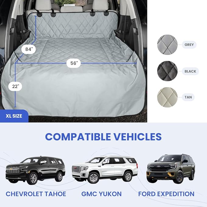 4Knines SUV Cargo Liner for Dogs, Trunk Mat for SUV, Durable Cargo Cover - Image 2