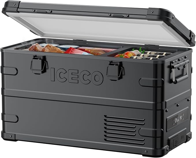 ICECO APL35 Dual Zone Portable Fridge Freezer, 37 Quart 12V Car Refrigerator by ICECO
