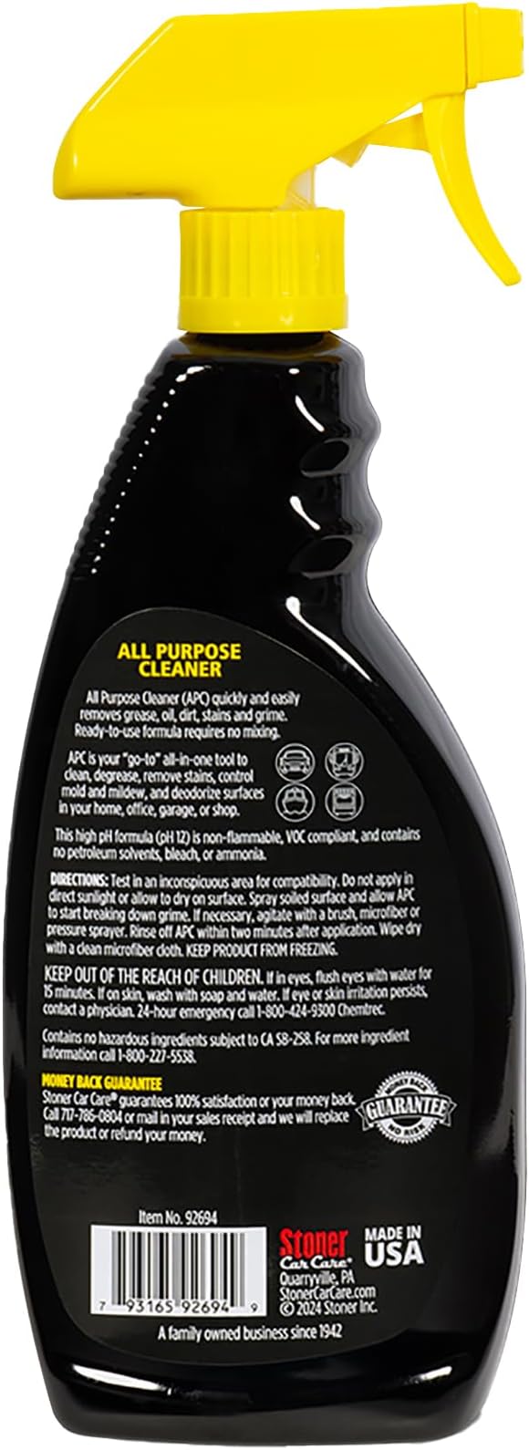 Stoner Car Care 92694-3PK All Purpose Cleaner Powerful Water-Based Cleaner and - Image 2