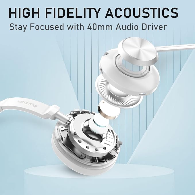 Wireless Headset with Mic for Work, Wireless Headset with USB Dongle & Charging - Image 5