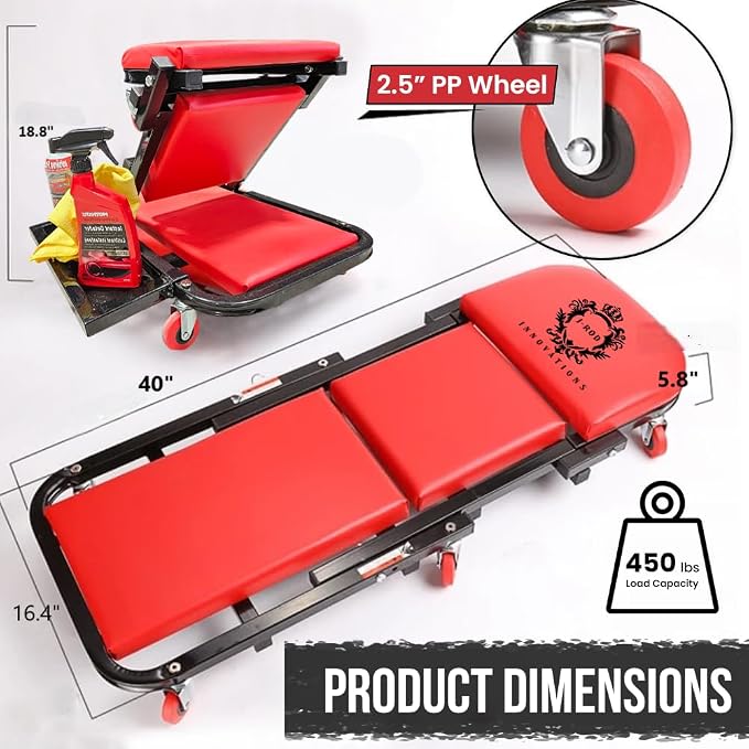 40" Mechanics Creeper Z fold - Image 6
