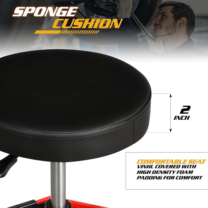 Magshion Adjustable Mechanics Stool - Image 4
