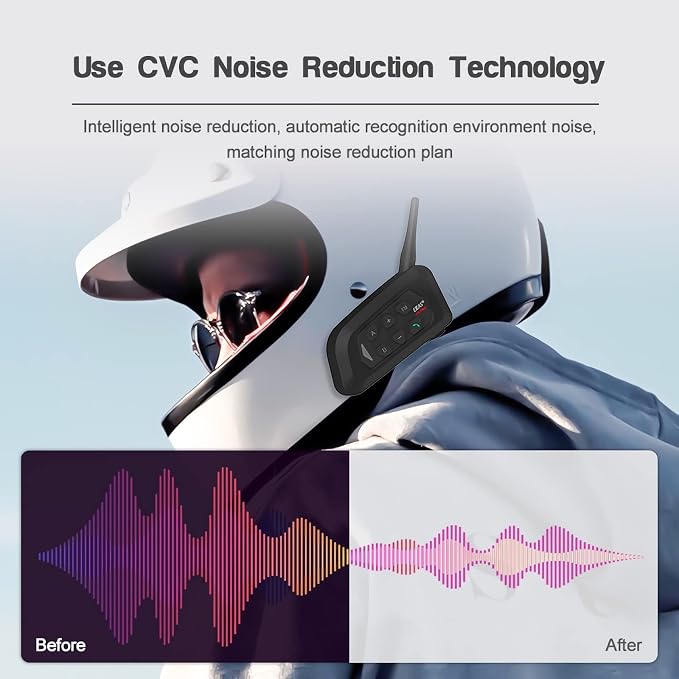 V4 Plus Motorcycle Bluetooth Helmet Intercom Headset, 4 Rides Group - Image 5