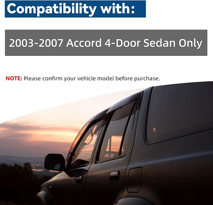 Set of 4 Window Rain Guard Compatible - Image 4