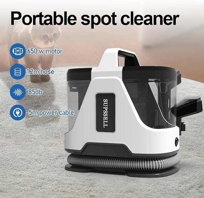 Carpet Spot Cleaner Machine, 16Kpa Portable Deep Cleaner - Image 4