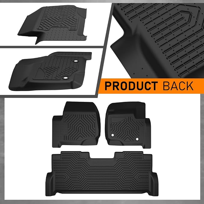 G-PLUS Floor Mats Fit for Ford F250 F350 F450 F550 Super Duty Crew Cab 2017-2024 - Image 9