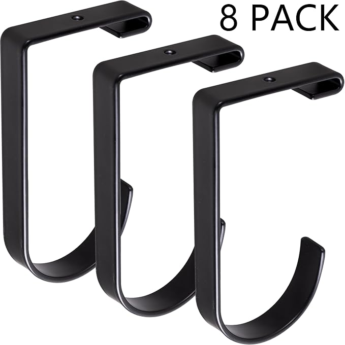 8-Pack Heavy Duty Add-On Flat Hook Accessory - Image 3