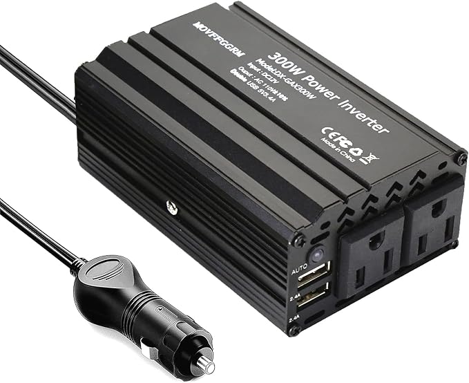300W Power Inverter DC 12V to 110V AC Car Inverter by Movffggrm