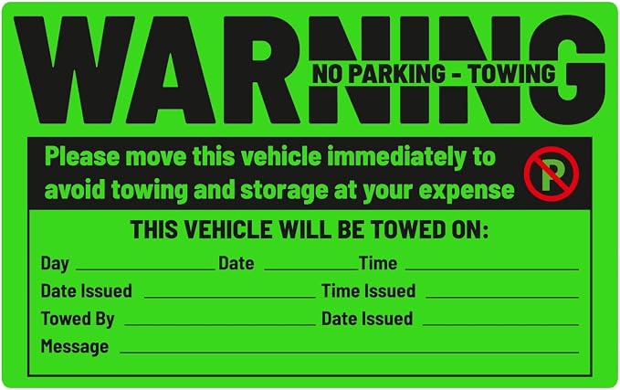 easykart labels 50 Parking Violation Sticker by EasykartLabels