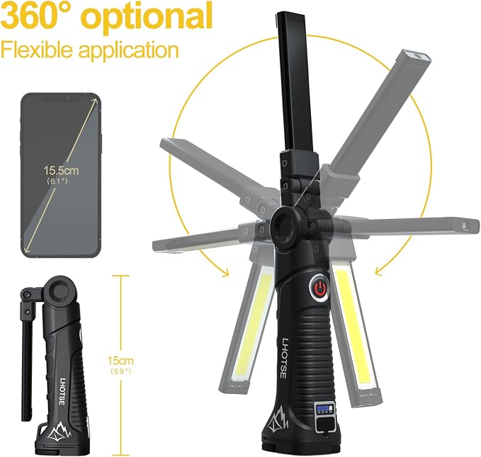 LHOTSE Rechargeable Work Lights, LED Work Light - Image 6