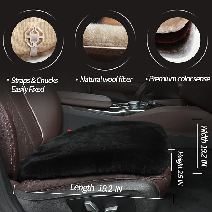 LLB Genuine Sheepskin Car Seat Cushion Seat Covers - Image 3