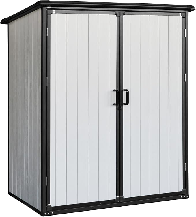 c Outdoor Storage Shed Waterproof Resin Cabinet Heavy Duty Metal Sheds by Favfurish