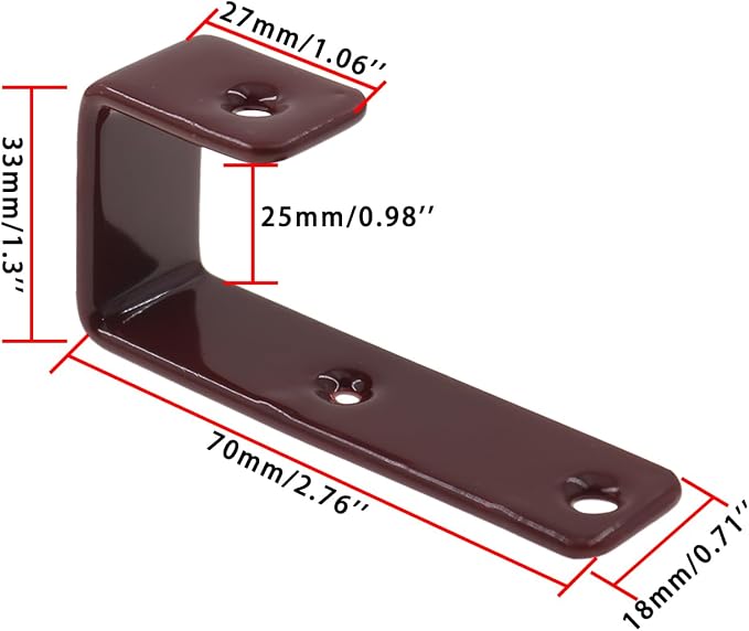 Bunk Bed Ladder Hooks Brackets, Iron Bed Ladder Hook, PVC Coated Angled Ladder - Image 2