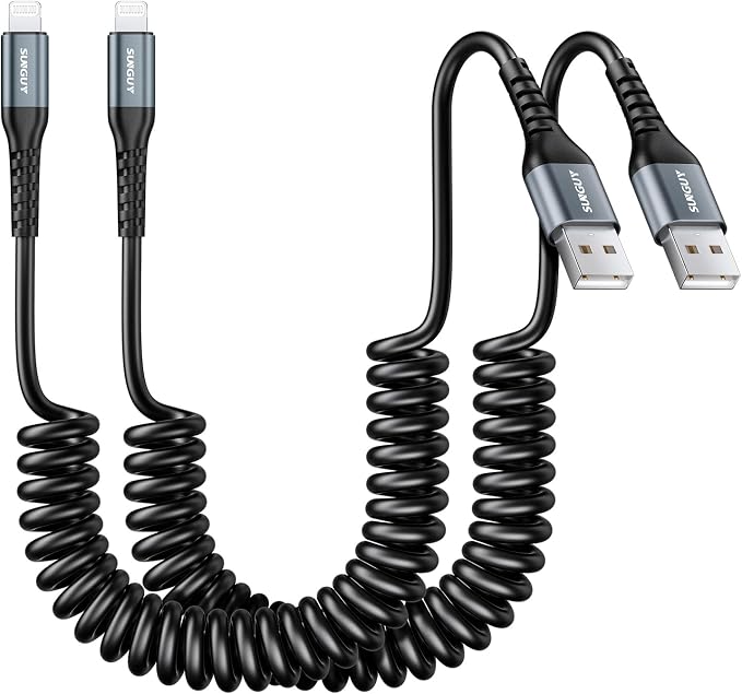 SUNGUY Coiled USB to Lightning Cable by SUNGUY