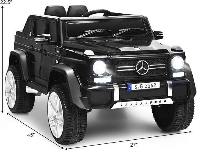 Costzon Ride on Car, Licensed Mercedes-Benz Maybach, 12V Battery Powered - Image 7