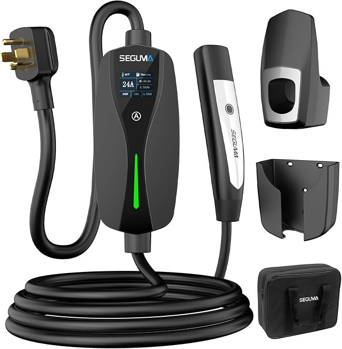 Level 2 Tesla Charger-24Amp 240V, NEMA 14-30 Plug, 25FT Extension Cable by Seguma