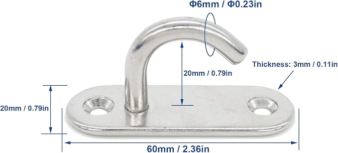 Stainless Steel Ceiling Hooks & Wall Hangers - Image 2