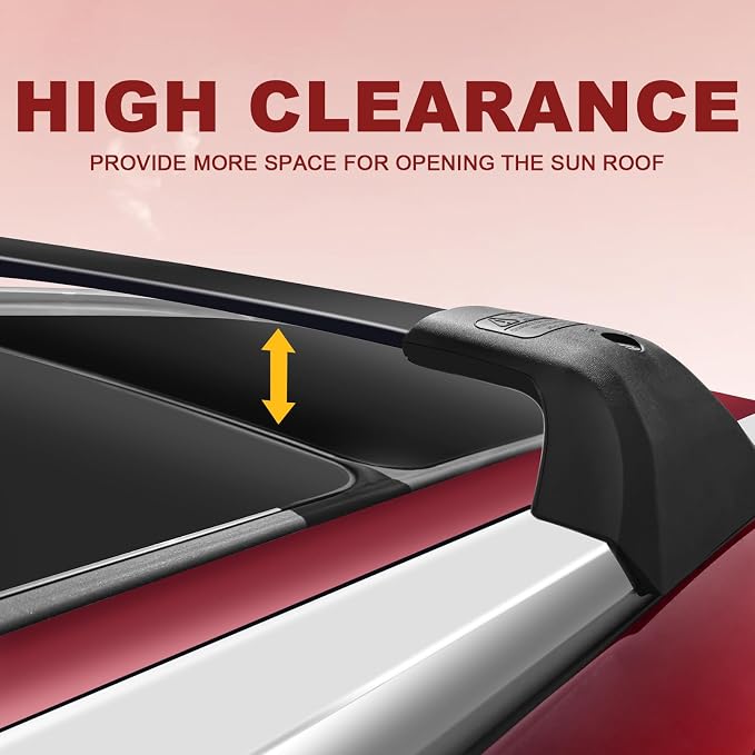 KINGGERI 260Lbs Lockable Roof Rack Cross Bars Compatible - Image 8