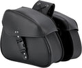 Motorcycle Saddle Bags Synthetic Leather Luggage Bag Waterproof Throw Over by GARGOYLEBELLS