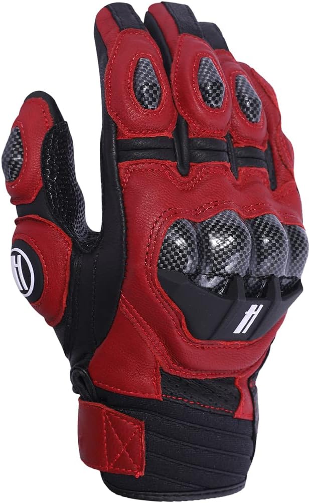 Harssidanzar Breathable Leather Motorcycle Gloves Touchscreen - Image 4