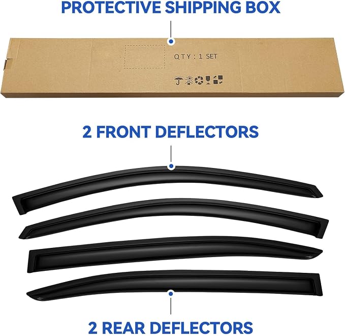Window Visors Rain Guards Shield - Image 5