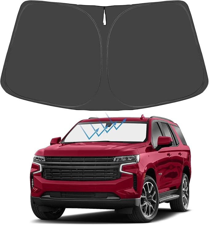 Proadsy 2025 Upgrade Windshield Sun Shade Custom Fit Tahoe Z71, High Country by Proadsy