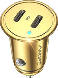 AINOPE Super Fast USB C Car Charger, 56W Fast Charging, Smallest All Metal 12V by AINOPE10yearsforphoneaccessories