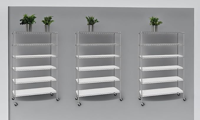 Organize in Style with The Members Mark 6-Tier NSF Heavy Duty Wire Shelving - Image 4