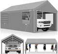COBIZI Carport 10x20ft Heavy Duty Portable Garage, 2.0 Powder Coated Frame by COBIZI