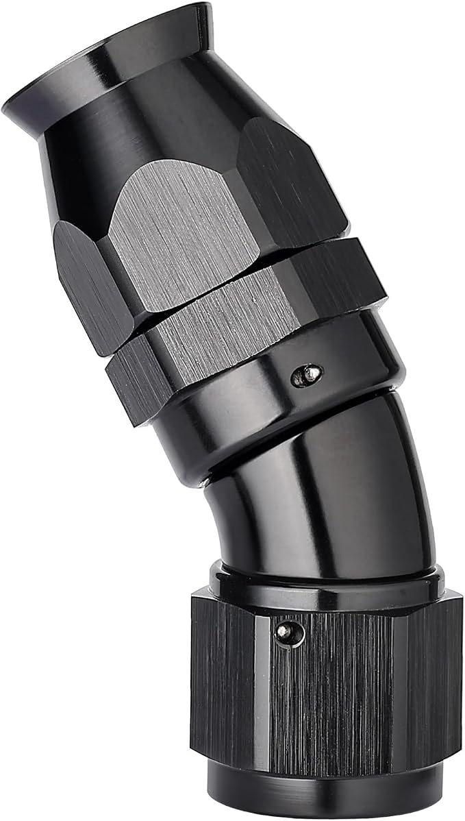 EVIL ENERGY 8AN 30 Degree PTFE One Piece Full Flow End Hose Fitting Aluminum by EVILENERGY