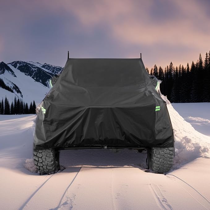 Waterproof Cover for Jeep Wrangler JK JL CJ YJ TJ 2 Door 1987-2023 Outdoor Sun - Image 7
