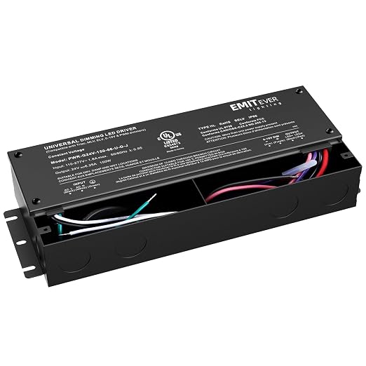 EMITEVER Dimmable Led Driver, 2 Packs 150W AC 110V-277V to DC 24V Transformer - Image 9