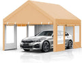 13x20 FT Heavy Duty Carport, Oversized Portable Garage by Hipicute