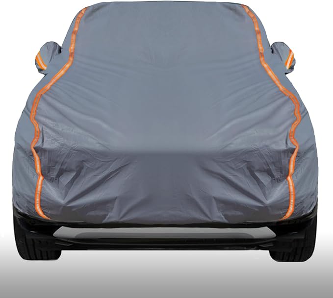 KEYOOG Universal Waterproof Heavy Weight Full Car Covers, Fit SUVs, All Weather by KEYOOG