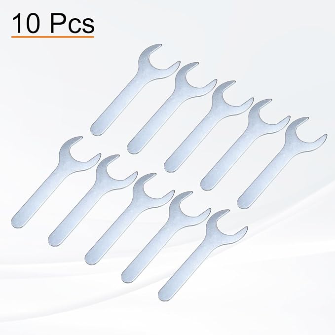 HARFINGTON 10pcs Small Open End Wrench 30x138x2.2mm Metric U-Shaped Single Open - Image 3