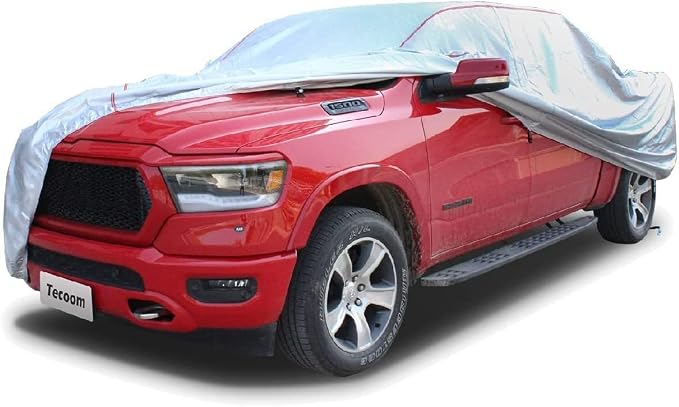 Tecoom Hard Shell Truck Car Cover Waterproof UV-Proof Windproof Zipper Design by Tecoom