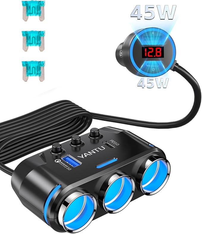 YANTU Cigarette Lighter Adapter/Splitter - Image 8