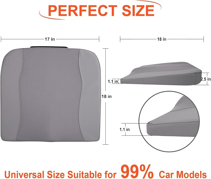 Car Seat Cushion, Comfort Memory Foam Car Cushions - Image 7